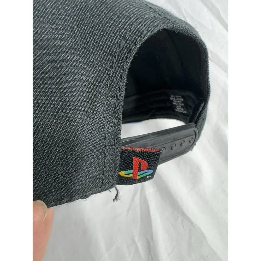 PlayStation Sony Controller Buttons Adjustable Snapback Hat / Cap Glossy Brim - Picture 3 of 4